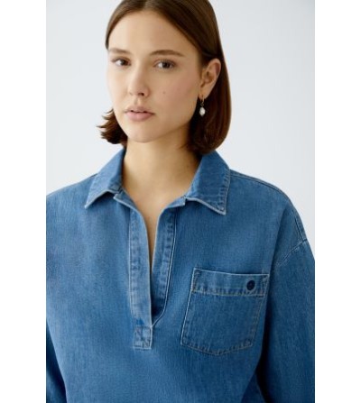 Camisa vaquera azul Oui portada