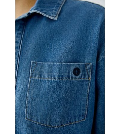 Camisa vaquera azul Oui portada