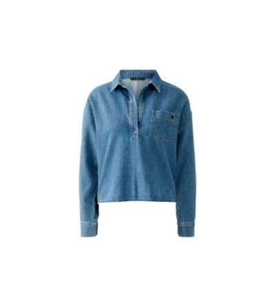 Camisa vaquera azul Oui portada