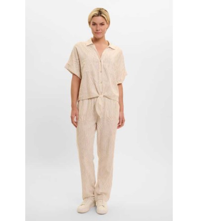 Camisa cebra beige portada