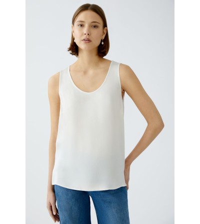 Top beige Oui por delante