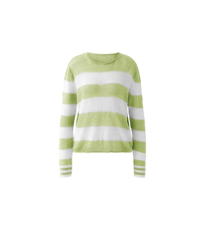 Jersey rayas verde claro Oui