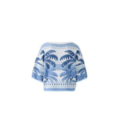 Jersey palmeras azul Oui magazine