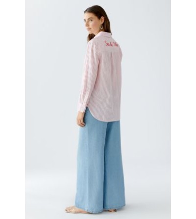 Camisa rayas rosa Oui portada