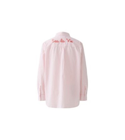 Camisa rayas rosa Oui portada