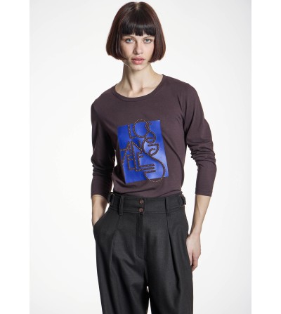 Camiseta Los Ángeles marrón AC by Alba Conde portada
