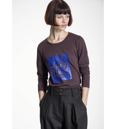 Camiseta Los Ángeles marrón AC by Alba Conde portada