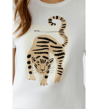 Camiseta tigre cruda Oui portada