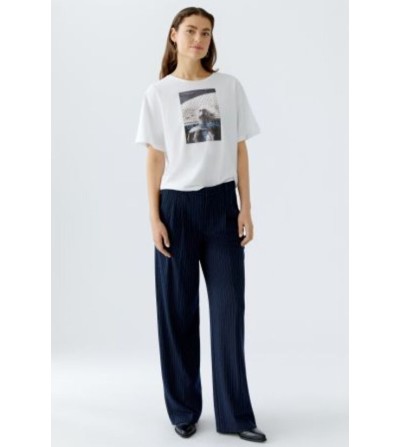 Camiseta On the Road blanca Oui portada
