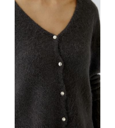 Chaqueta punto pico marrón Oui portada