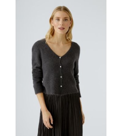 Chaqueta punto pico marrón Oui portada