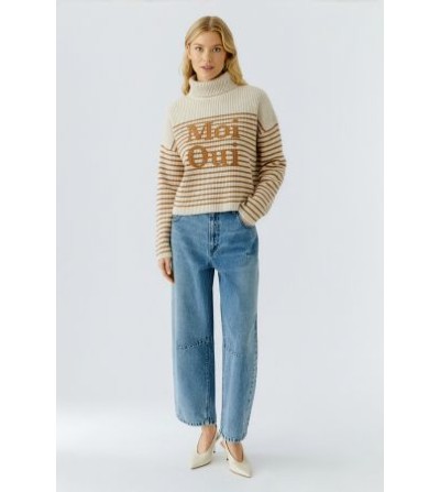Jersey rayas cv beige Oui portada