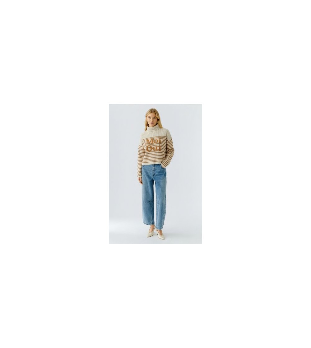 Jersey rayas cv beige Oui portada