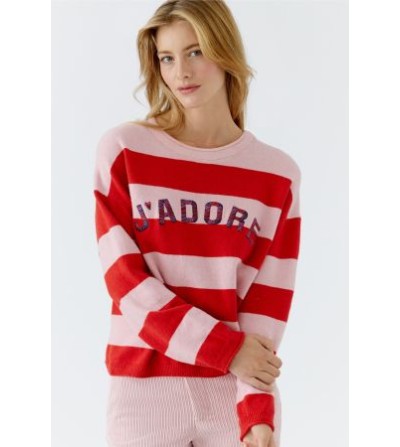 Jersey rayas rosarojo Oui magazine