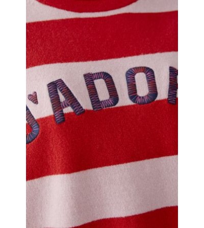 Jersey rayas rosarojo Oui magazine