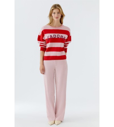 Jersey rayas rosarojo Oui magazine
