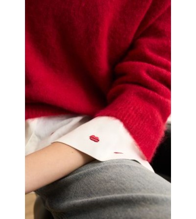 Jersey manga francesa rojo Oui portada