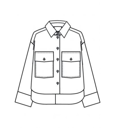 Chaqueta bolsillos marino Oui portada