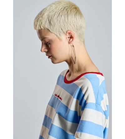 Camiseta rayas azul AC by Alba Conde portada