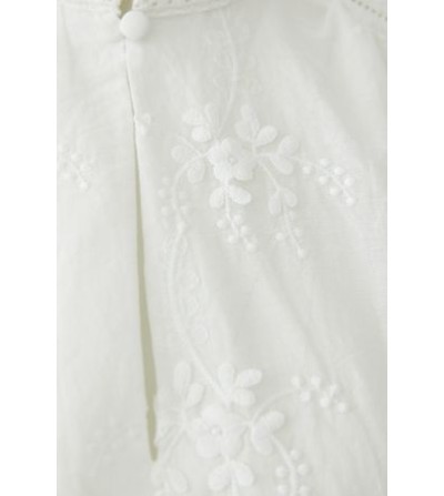 Blusa romántica cruda Oui detalle manga