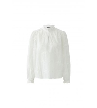 Blusa romántica cruda Oui detalle manga