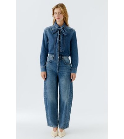 Jeans bombacho azul Oui portada