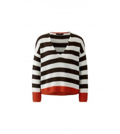 Jersey cp rayas marrón Oui magazine