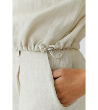 Cazadora lino beige Oui portada