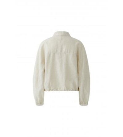 Cazadora lino beige Oui portada