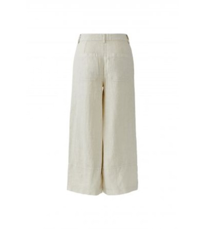 Pantalones lino beige Oui portada