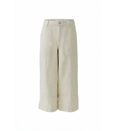 Pantalones lino beige Oui portada