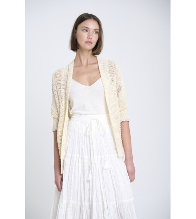 Chaqueta punto mc beige Sita Murt portada
