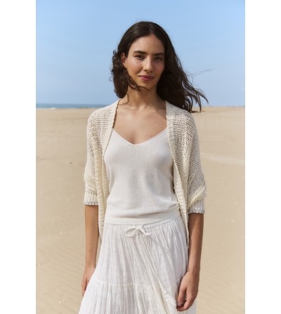 Chaqueta punto mc beige Sita Murt portada