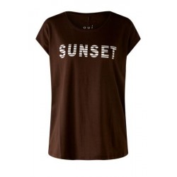 Camiseta Sunset marrón OUÍ