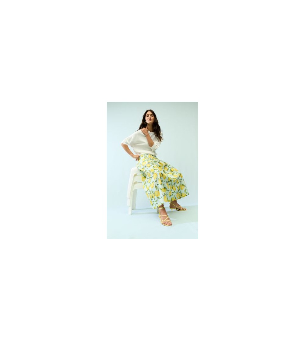 Falda larga limones Oui magazine