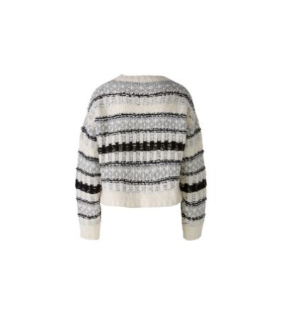 Jersey grecas beige y negro Oui portada