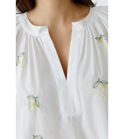 Blusa limones blanca Oui portada