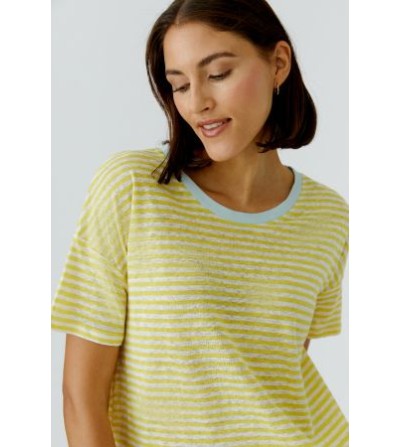 Camiseta rayita amarilla Oui portada