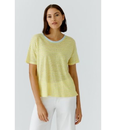Camiseta rayita amarilla Oui portada