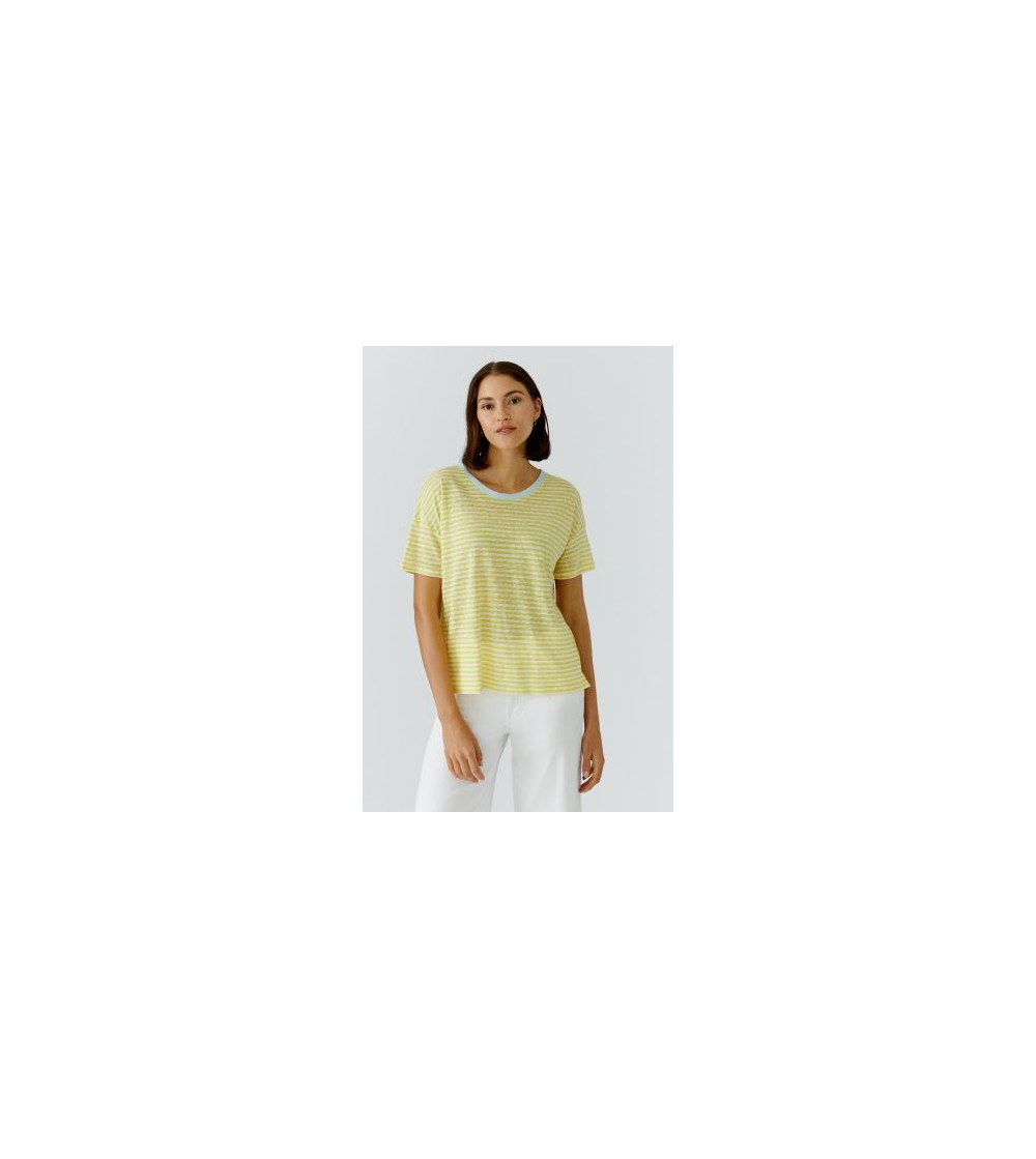 Camiseta rayita amarilla Oui portada