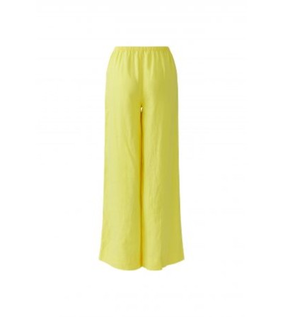 Pantalones lino amarillo Oui portada