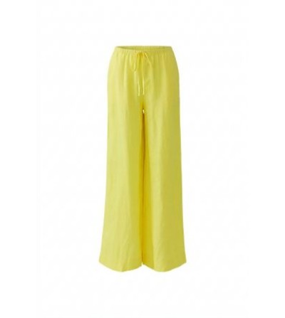 Pantalones lino amarillo Oui portada