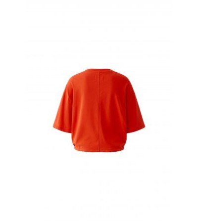 Camiseta BACI roja Oui silueta por delante