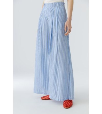 Pantalones anchos rayas azul Oui magazine