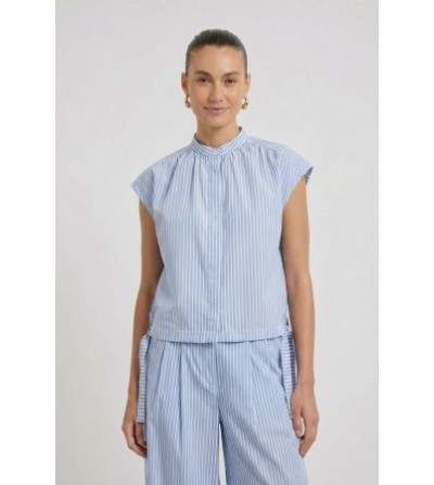 Blusa sm rayas azul Oui portada