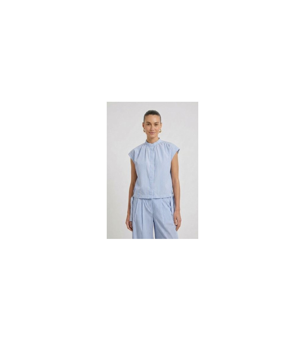 Blusa sm rayas azul Oui portada