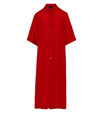 Vestido largo rojo portada