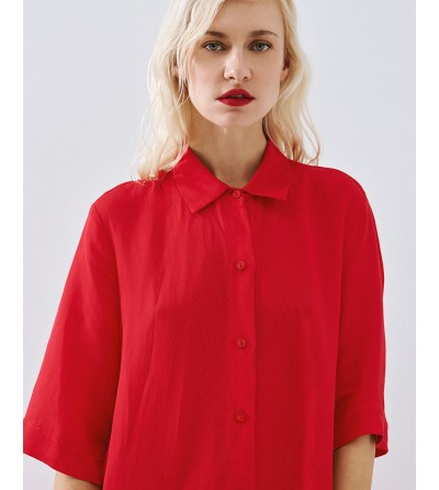Vestido largo rojo portada