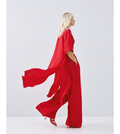 Vestido largo rojo portada