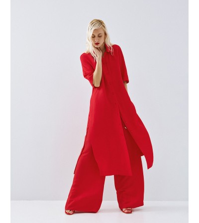 Vestido largo rojo portada